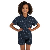 Woodstock Laundry Girls Short Pyjamas - Moons